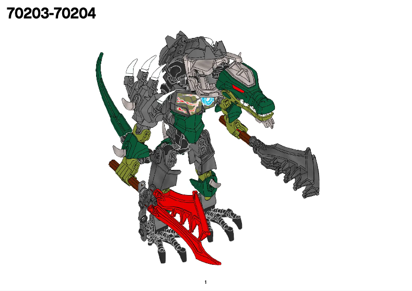 Page 1 de la notice Manuel utilisateur Lego Chi Cragger