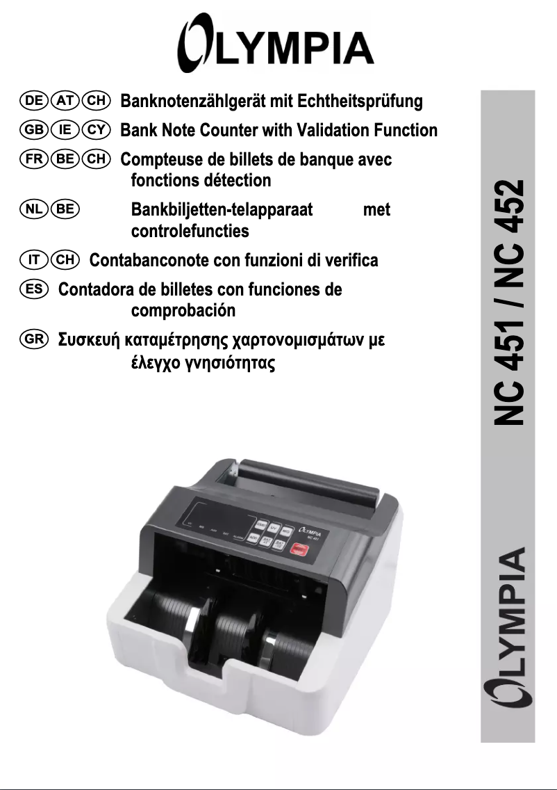 Page 1 de la notice Manuel utilisateur Olympia NC 452