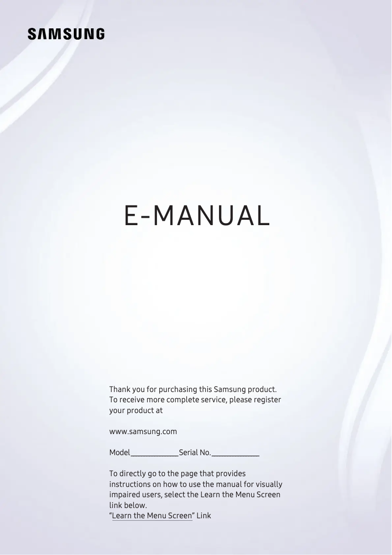 Image de la première page du manuel de l'appareil QN49Q65RAF