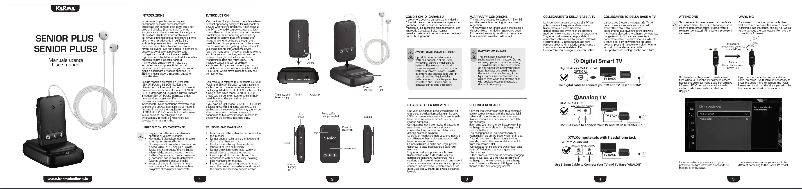 Image de la première page du manuel de l'appareil Senior Plus
