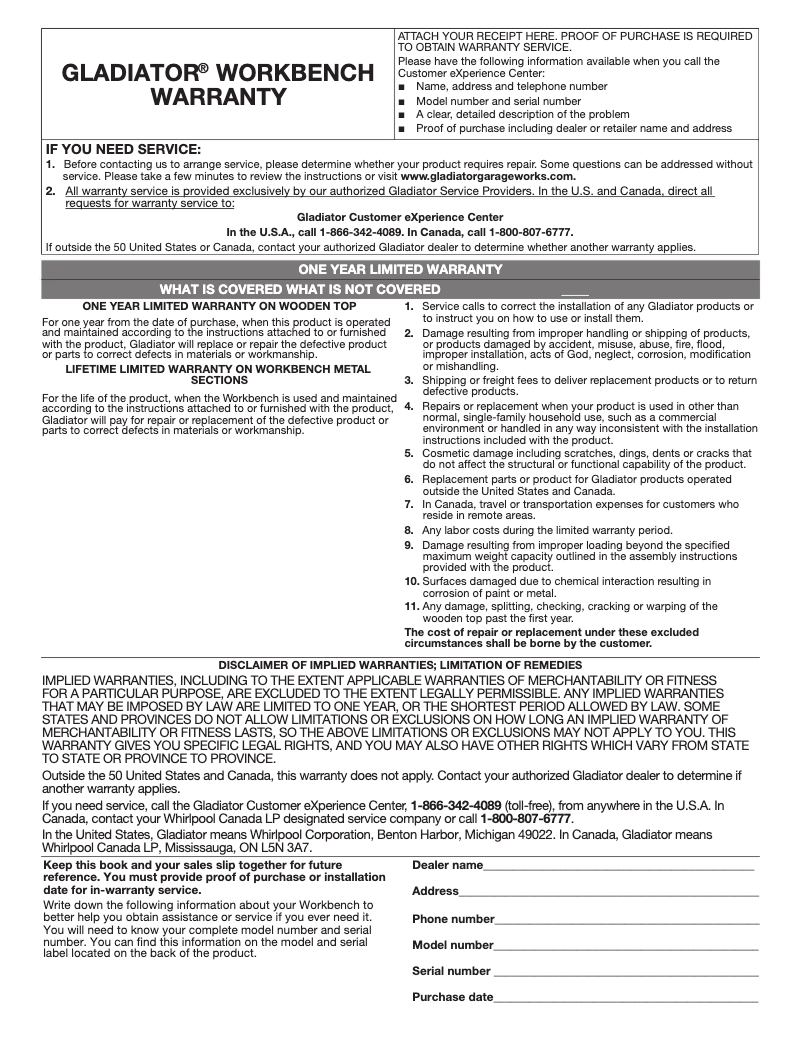 Image de la première page du manuel de l'appareil GAWB08HWEG