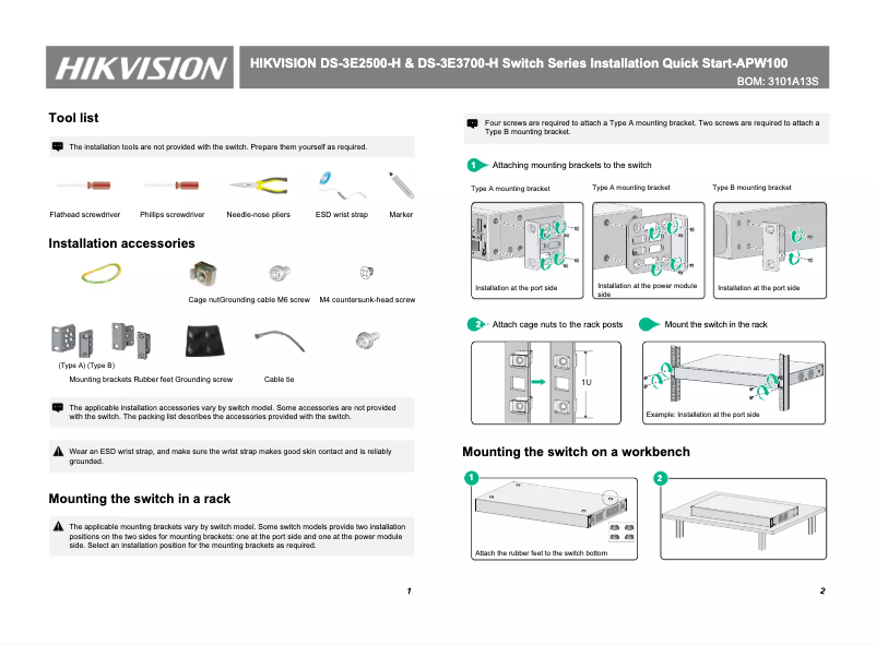 Page 1 de la notice Manuel utilisateur Hikvision DS-3E-PWR150A-H