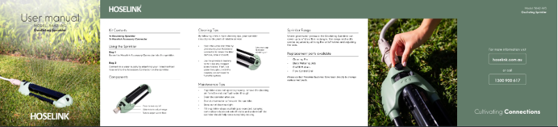Page 1 de la notice Manuel utilisateur Hoselink 5642-WG