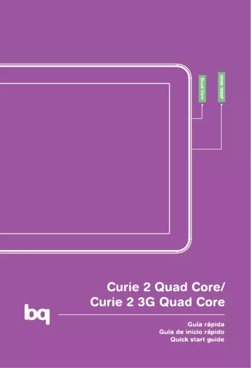 Página 1 del manual Manual de usuario bq Curie 2 Quad Core