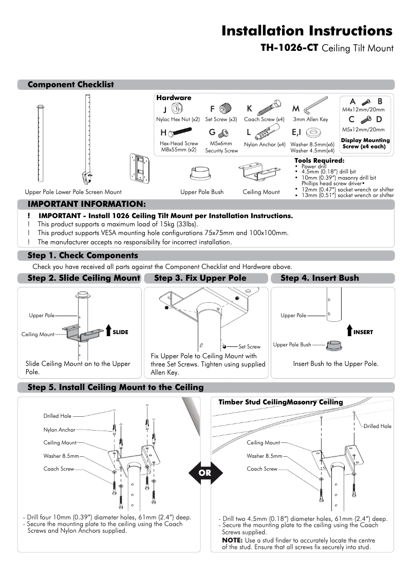 Página 1 del manual Manual de usuario Atdec TH-1026-CT