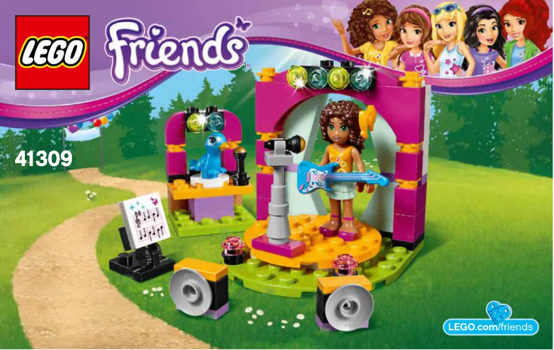 Page n°1 - Consignes visuelles Lego Friends 41309