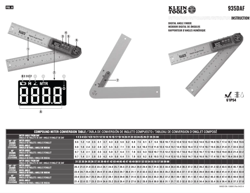 Image de la première page du manuel de l'appareil 935DAF