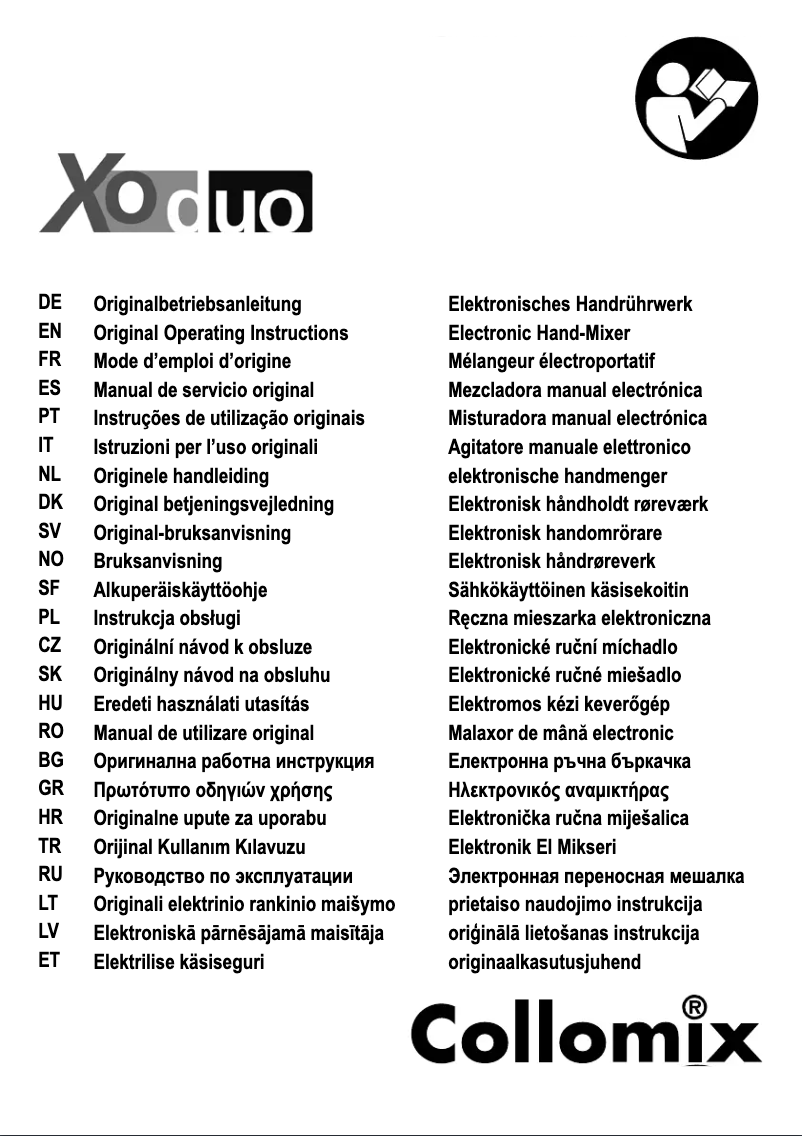 Image de la première page du manuel de l'appareil Xo 55 duo