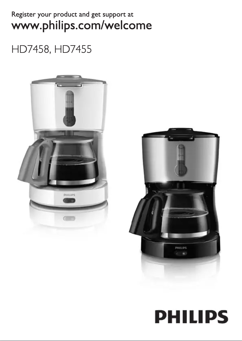 Page n°1 - Manuel utilisateur Philips Viva Collection HD7458