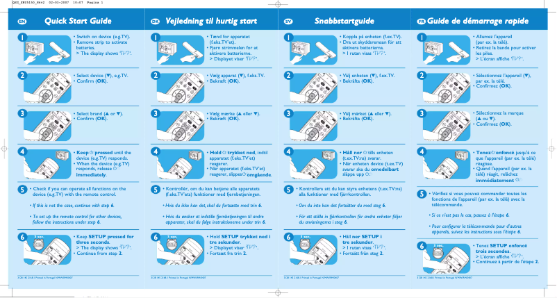Image de la première page du manuel de l'appareil SRU 5150