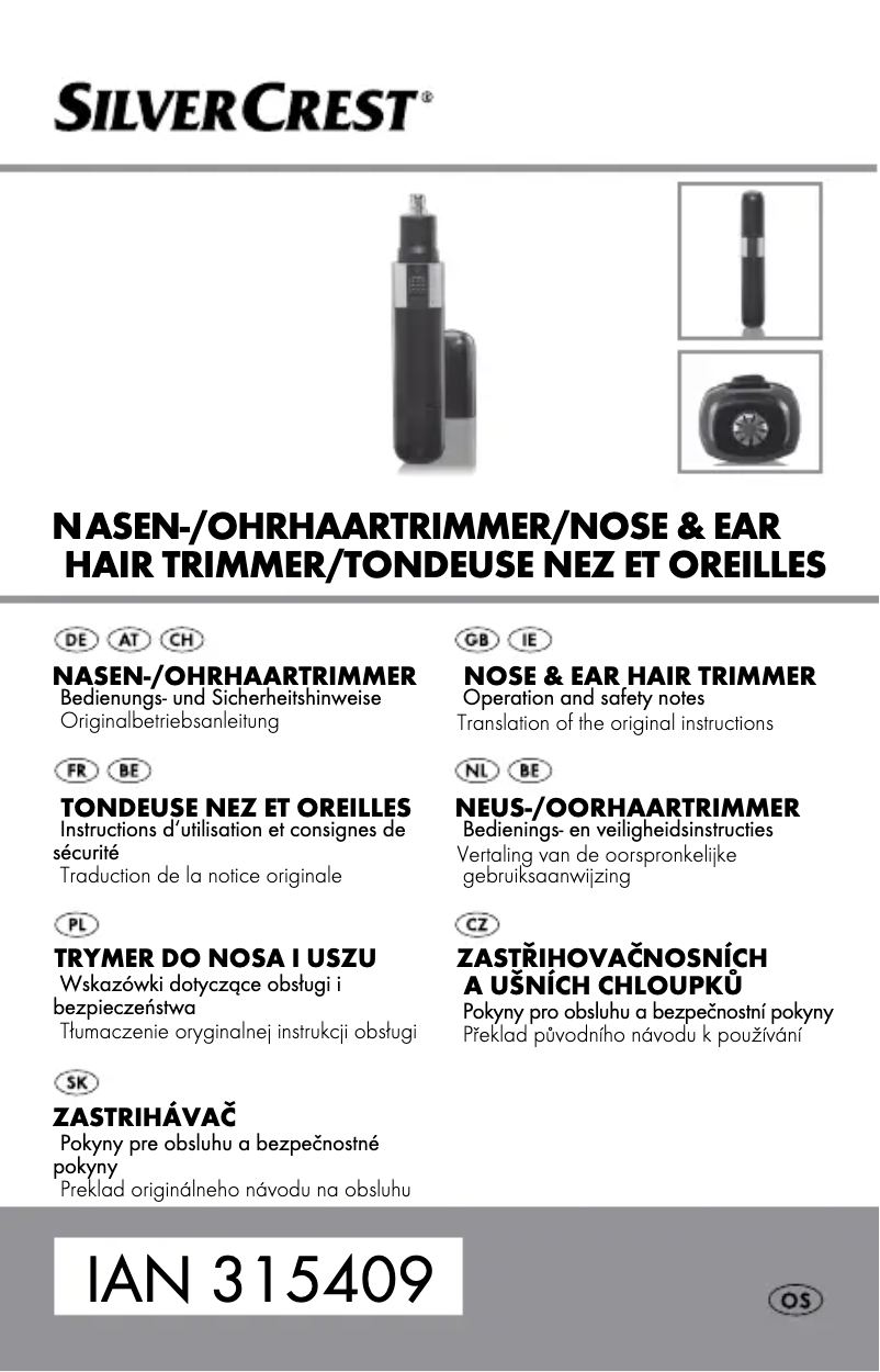 Page n°1 - Manuel utilisateur SilverCrest IAN 100496