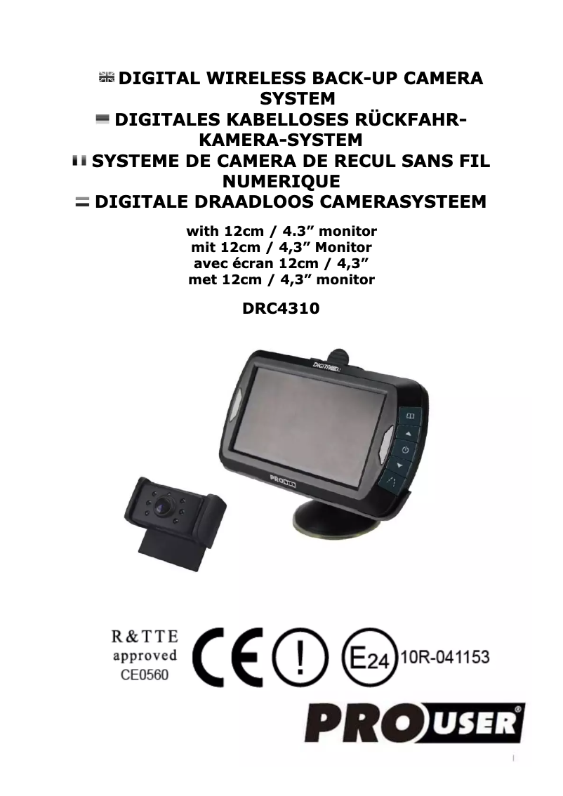 Image de la première page du manuel de l'appareil DRC-4310