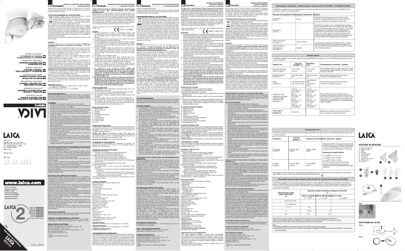 Page 1 de la notice Manuel utilisateur Laica NE2010