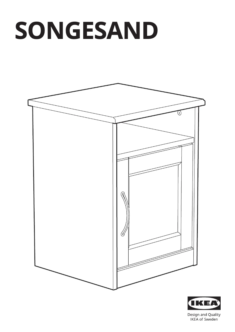 Página 1 del manual Manual de usuario Ikea SONGESAND 703.674.44