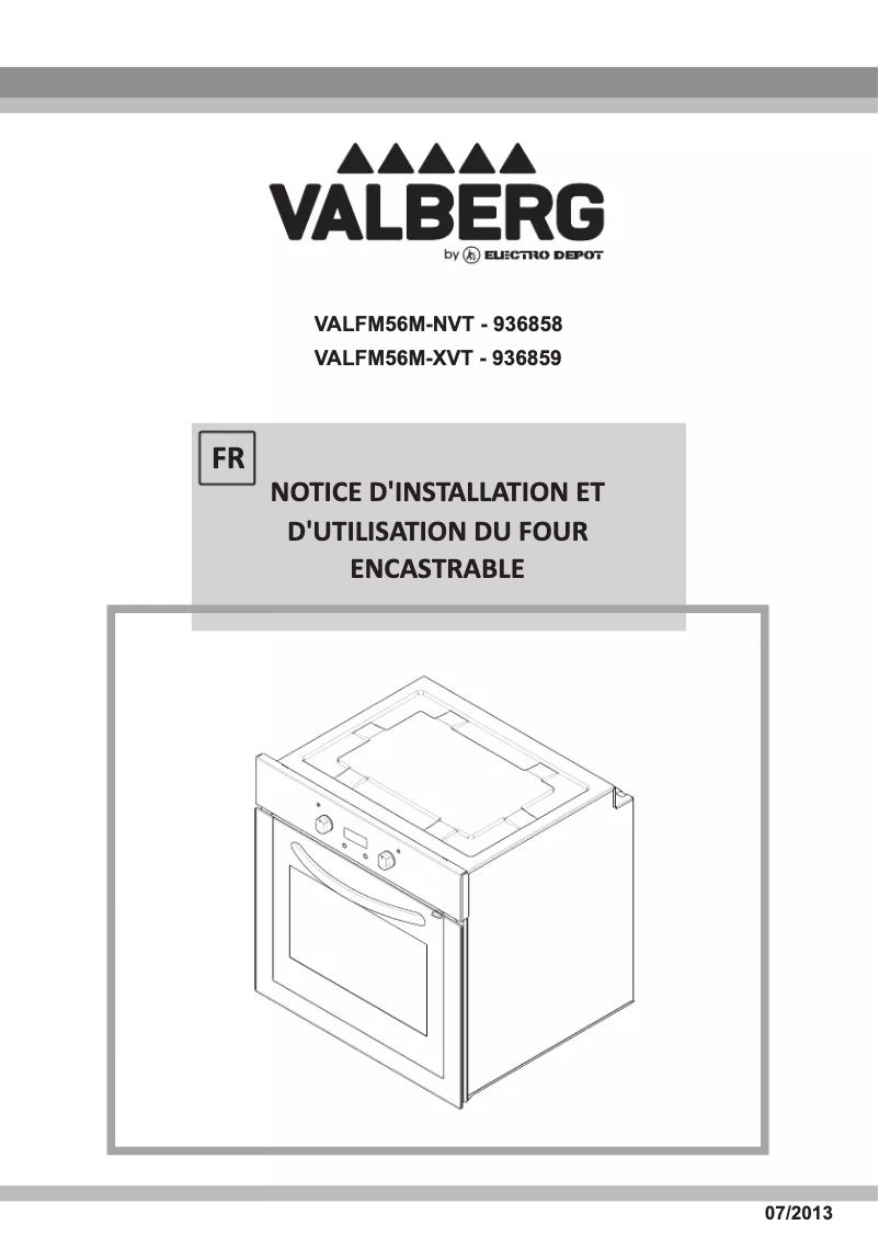 Page 1 de la notice Manuel utilisateur Valberg VAL FM 56M NVT