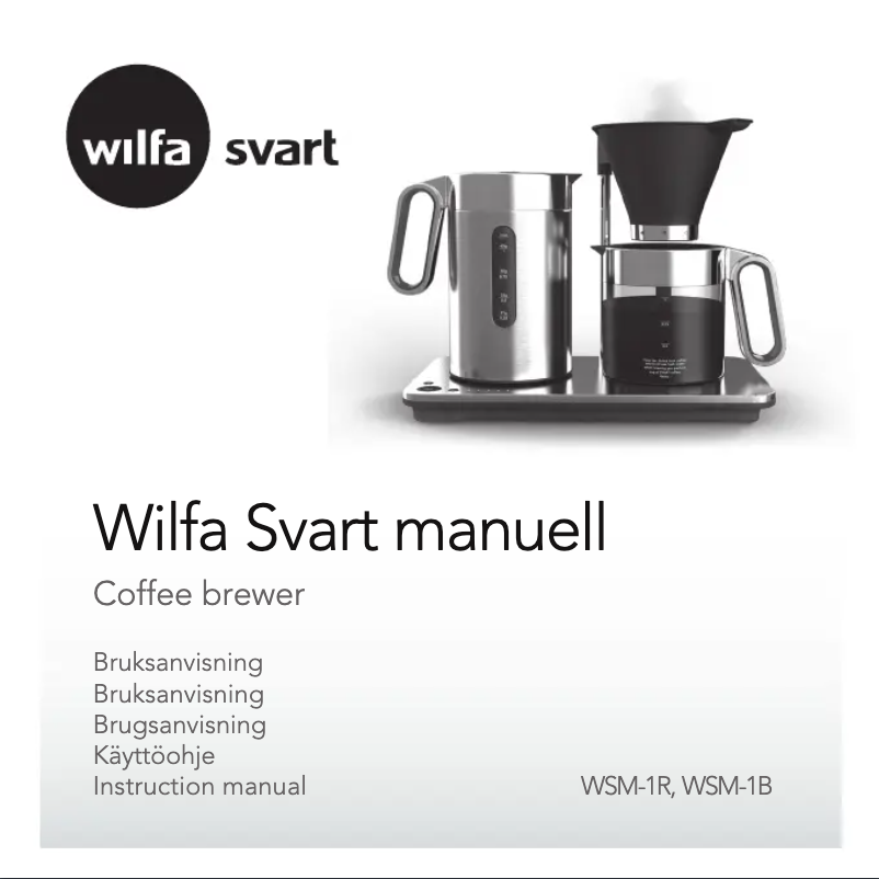 Page 1 de la notice Manuel utilisateur Wilfa Svart Manuell WSM-1B