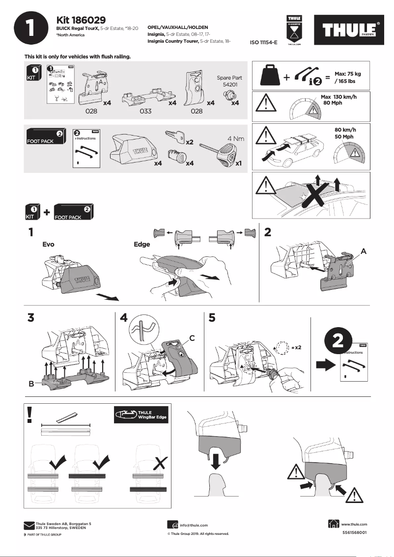 Image de la première page du manuel de l'appareil Kit 186029