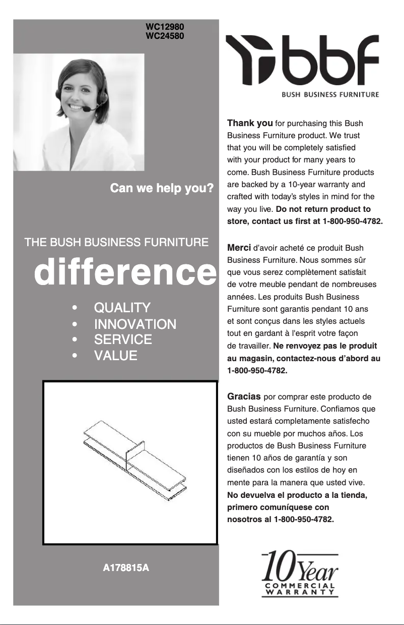 Page n°1 - Manuel utilisateur bbf Elite WC12980