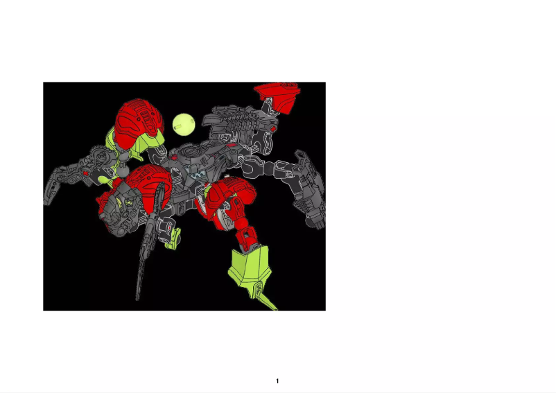 Page n°1 - Manuel utilisateur Lego Hero Factory 6217