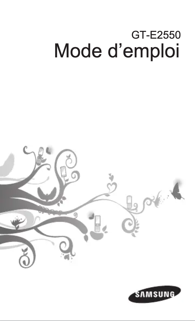 Image de la première page du manuel de l'appareil GT-E2550D