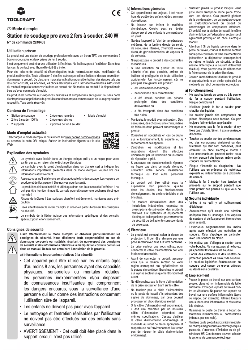 Image de la première page du manuel de l'appareil ST-200 Pro