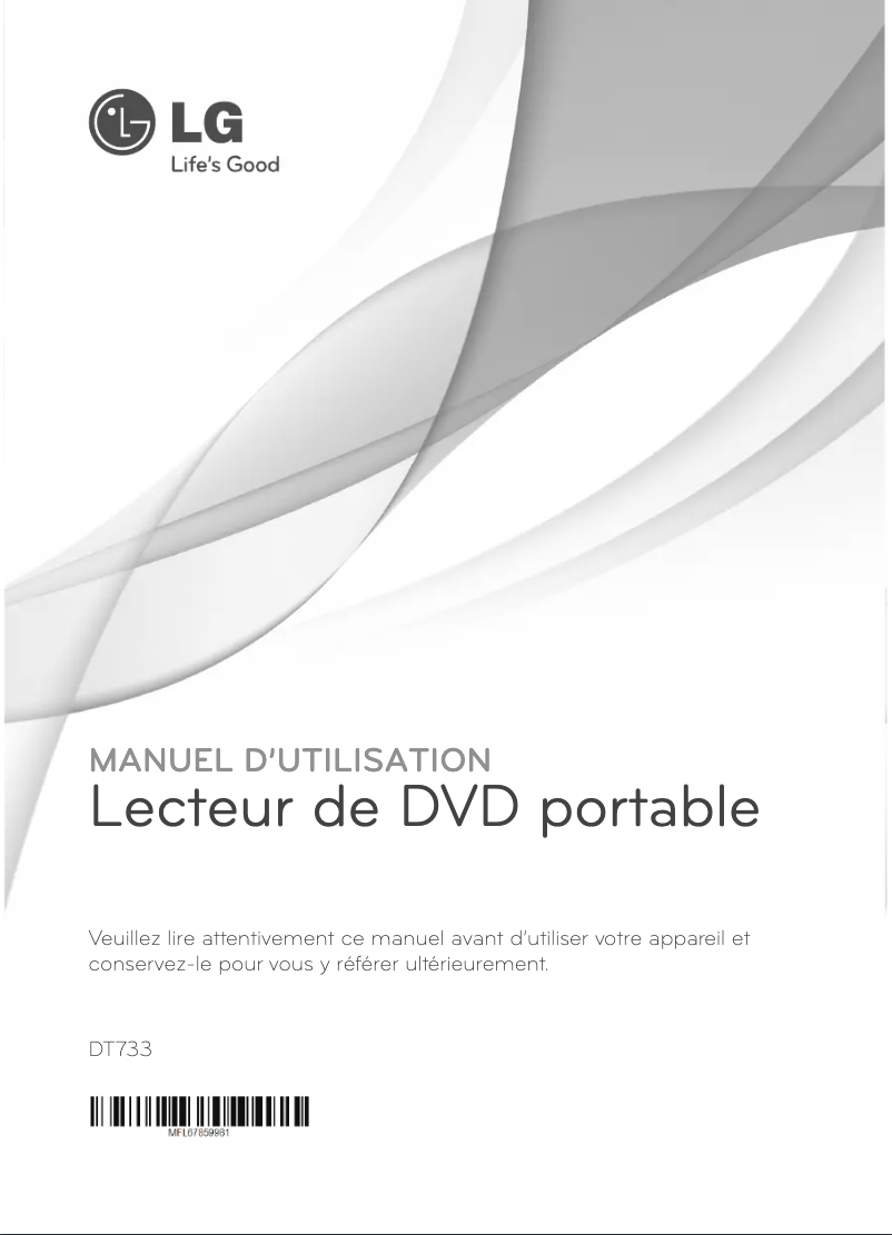 Image de la première page du manuel de l'appareil DT733
