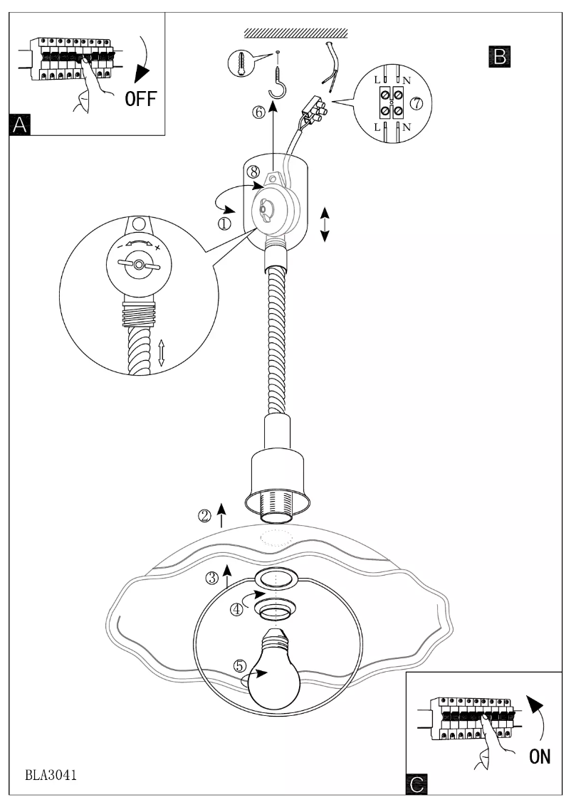 Page n°1 - Manuel utilisateur Eglo Vetro