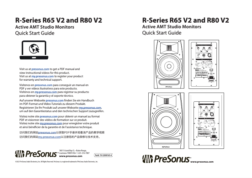 Image de la première page du manuel de l'appareil R80 V2