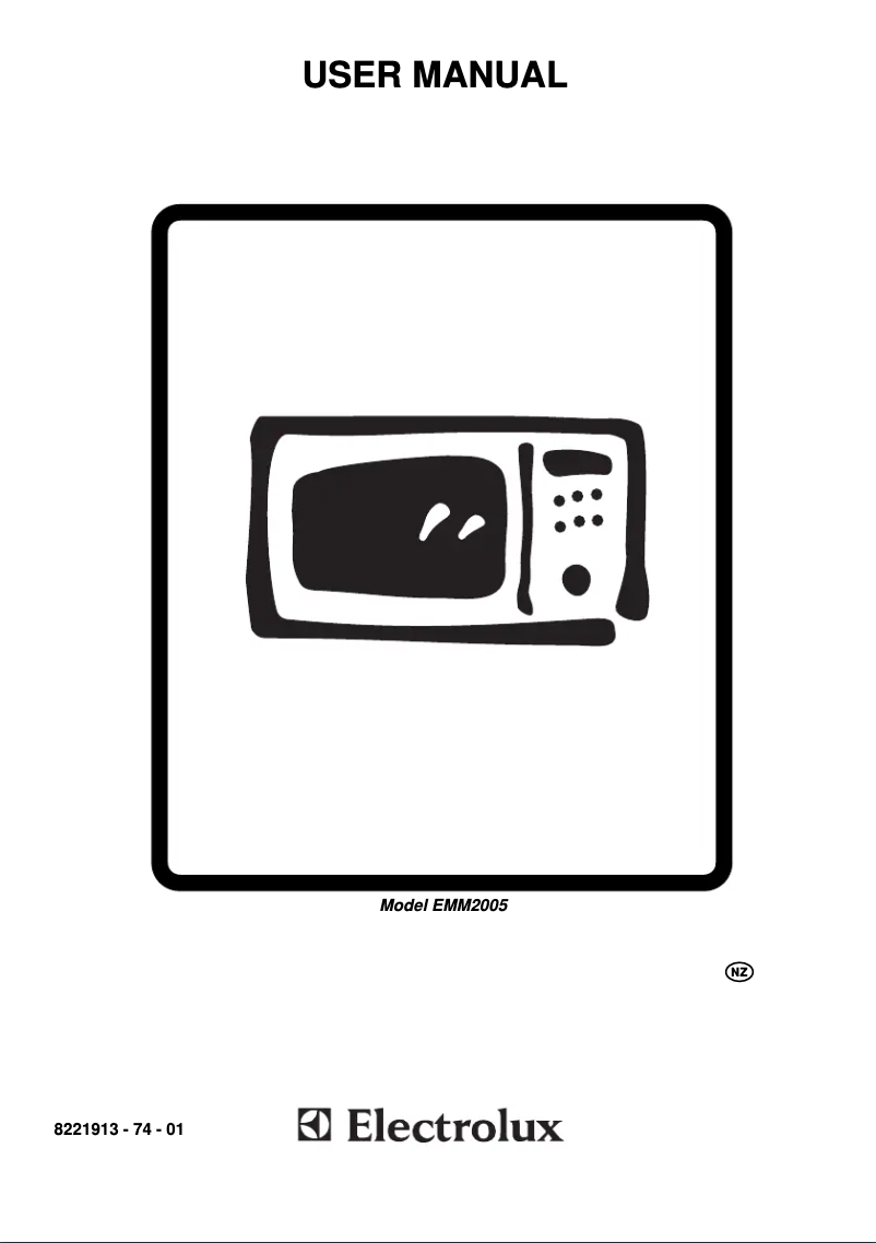 Page 1 de la notice Manuel utilisateur Electrolux EMM 2005