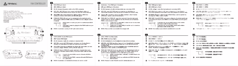 Page 1 of the manual User Manual Antec F12 RACING ARGB