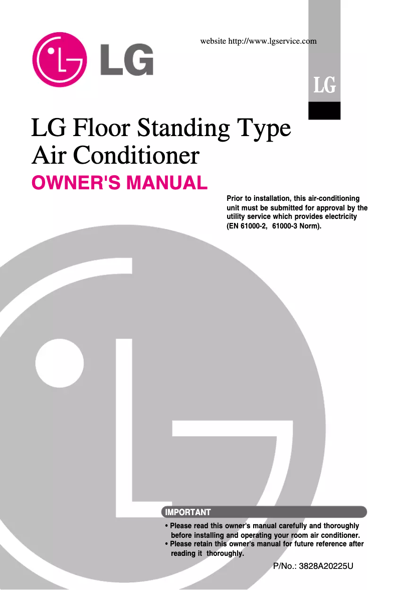 Page n°1 - Manuel utilisateur LG LPNH306KA0