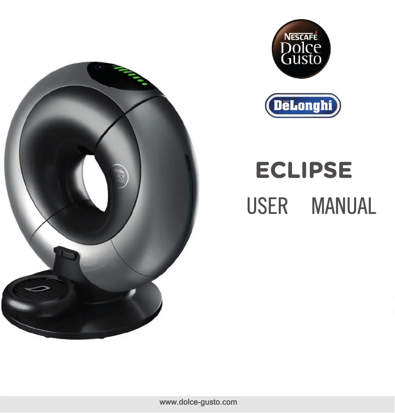 Page 1 de la notice Manuel utilisateur DeLonghi Eclipse EDG 736.S