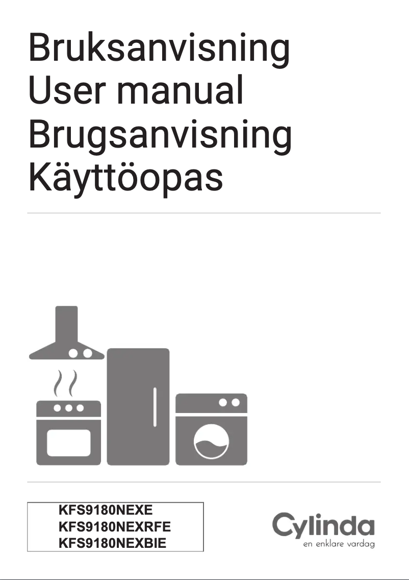 Page 1 de la notice Manuel utilisateur Cylinda KFS9180NEXBIE