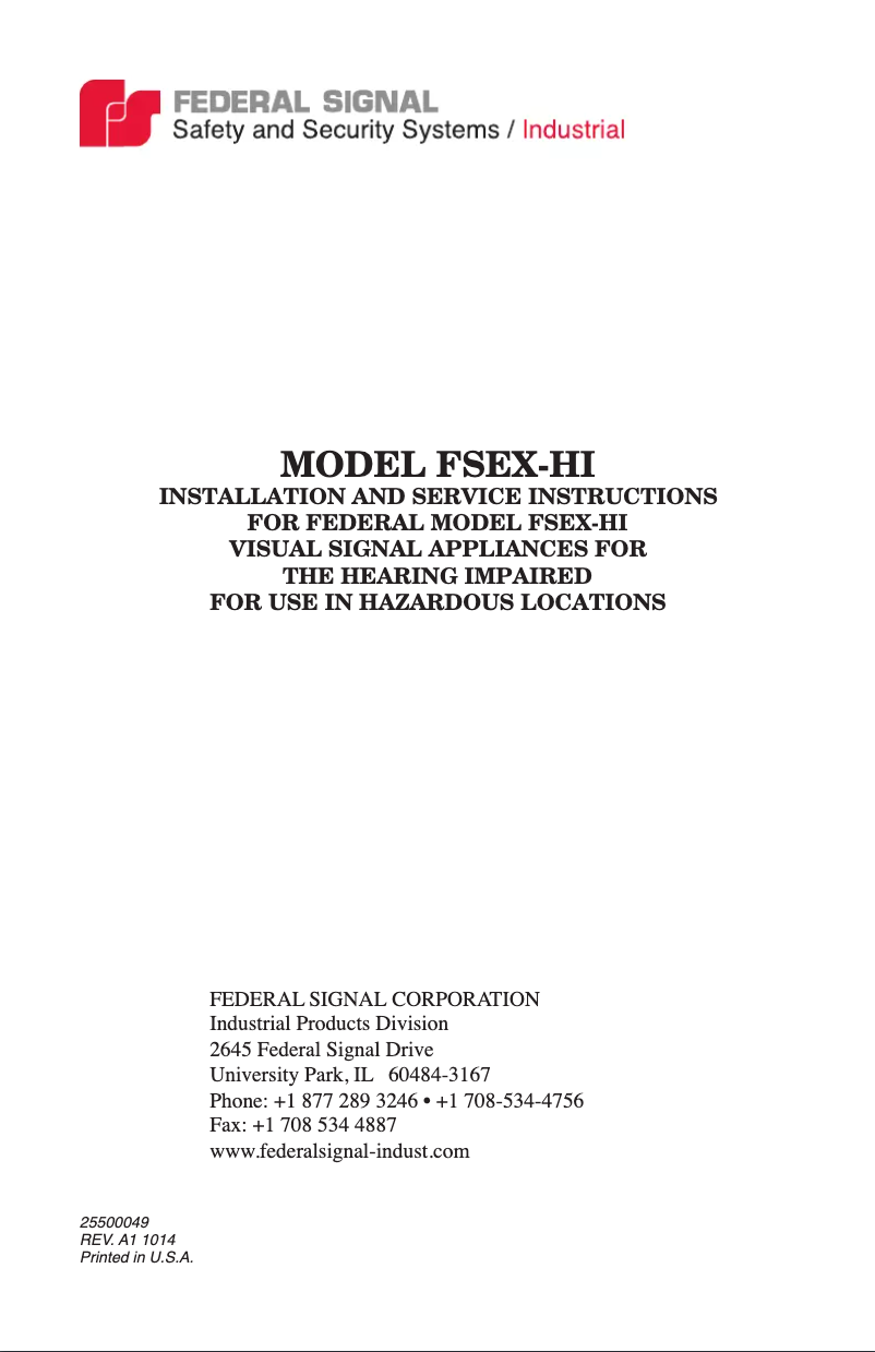 Image de la première page du manuel de l'appareil PMXC-R-SB