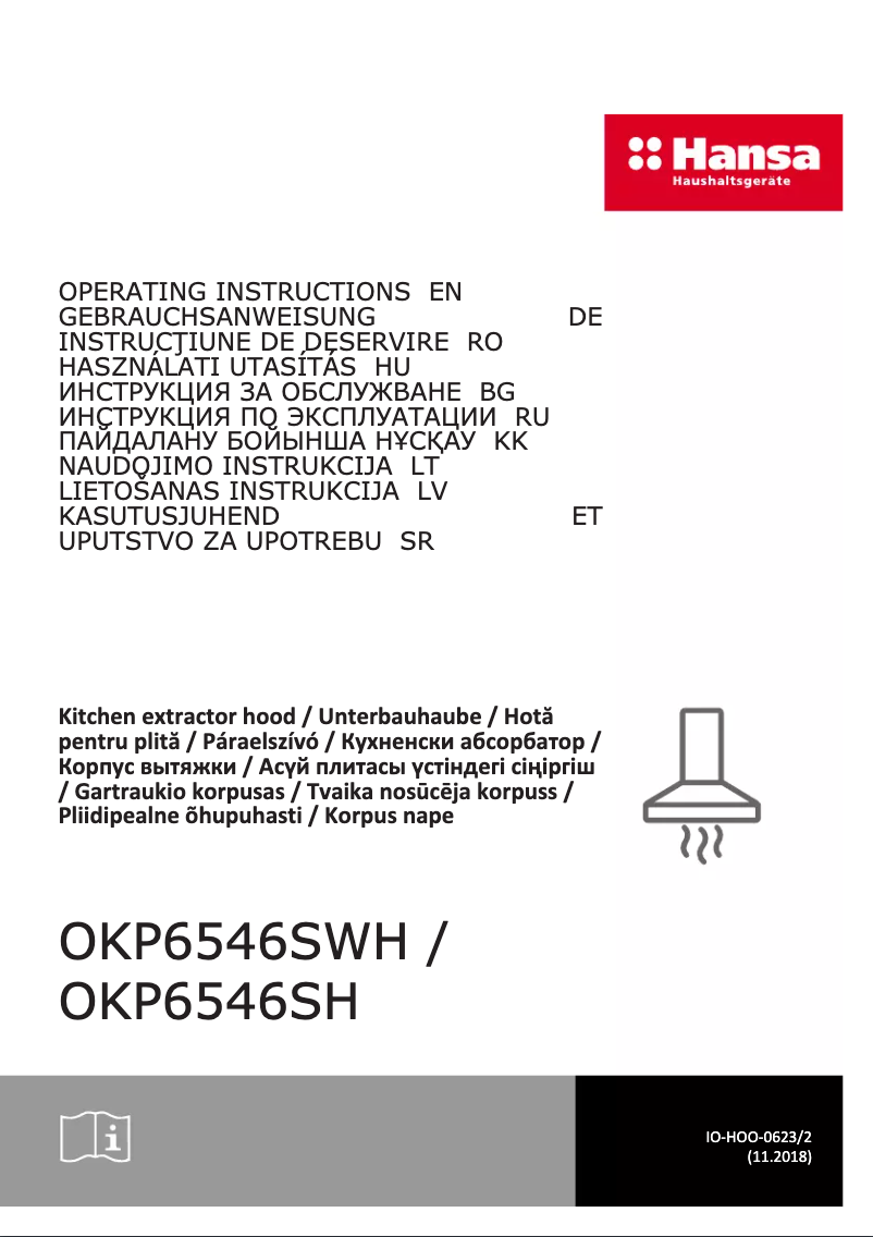 Page n°1 - Manuel utilisateur Hansa OKP6546SWH