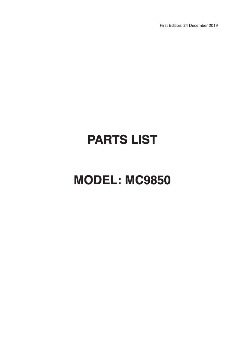 Image de la première page du manuel de l'appareil Memory Craft 9850