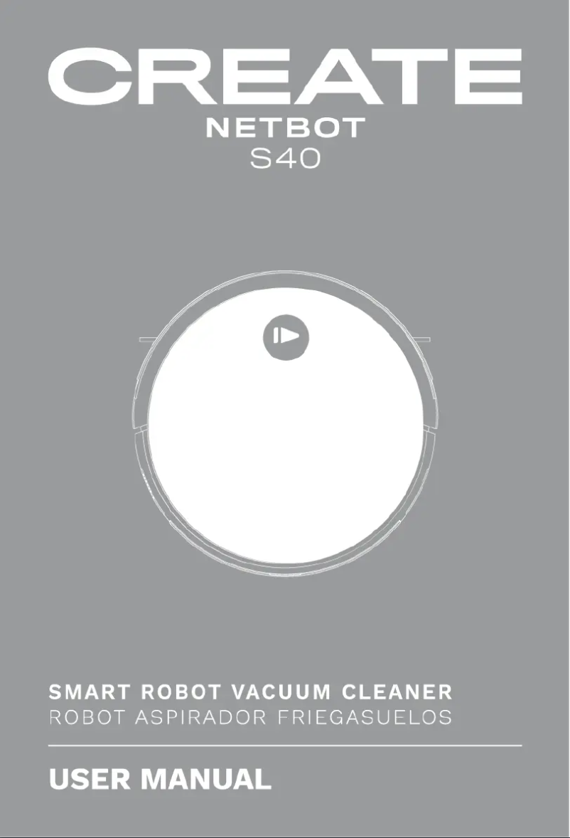Page 1 de la notice Manuel utilisateur Create NETBOT S40