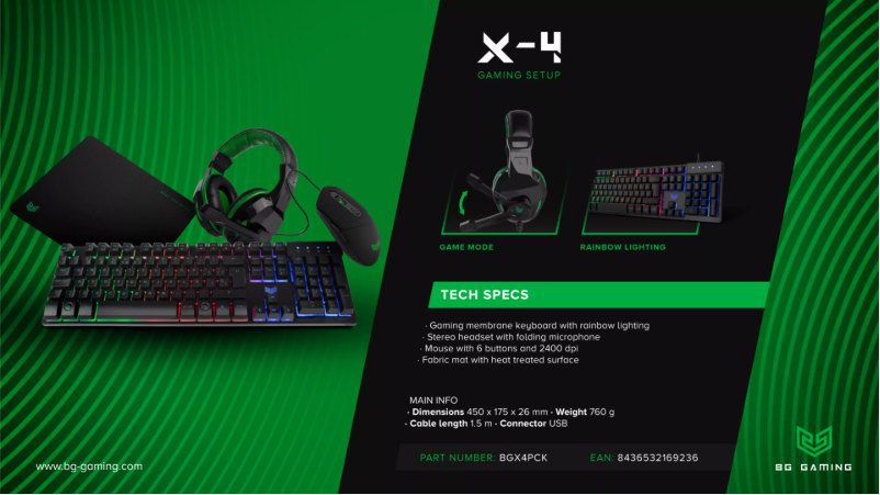 Page n°1 - Manuel utilisateur BG BGX4PCK