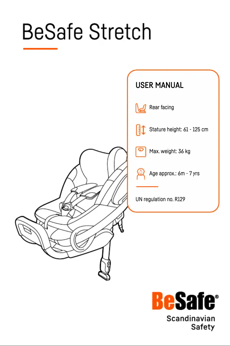 Page 1 de la notice Manuel utilisateur BeSafe Stretch