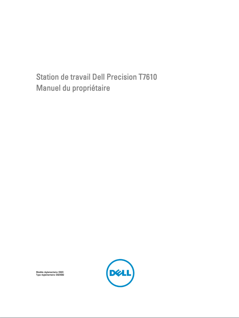 Image de la première page du manuel de l'appareil Precision T7610