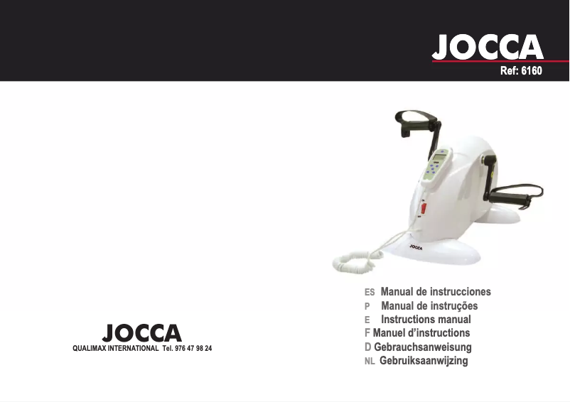 Page 1 de la notice Manuel utilisateur Jocca 6160