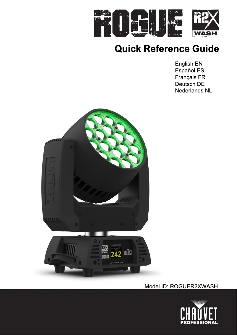 Page n°1 - Manuel utilisateur Chauvet Rogue R2X Wash