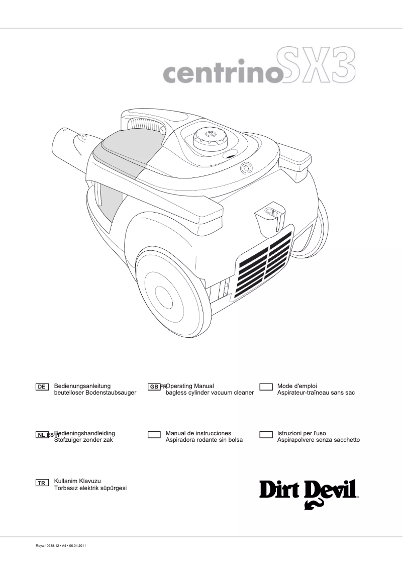 Image de la première page du manuel de l'appareil Centrino SX 3