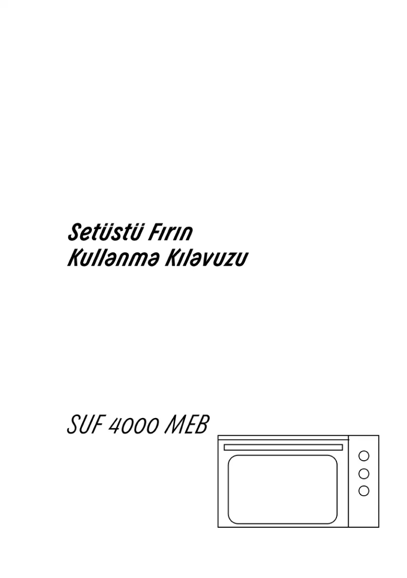 Page 1 de la notice Manuel utilisateur Arçelik SUF 4000 MEB