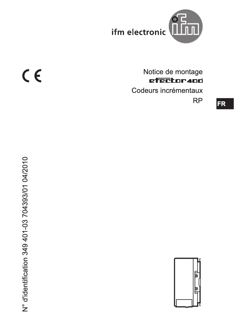Página 1 del manual Manual de usuario IFM RP6410