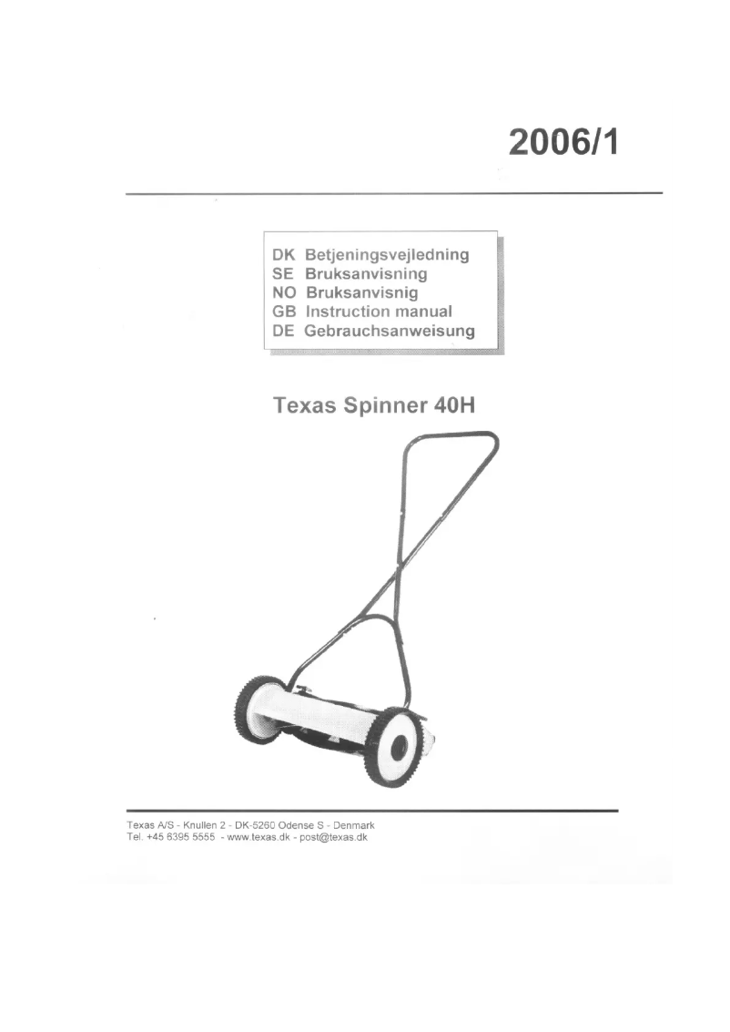 Image de la première page du manuel de l'appareil 40H