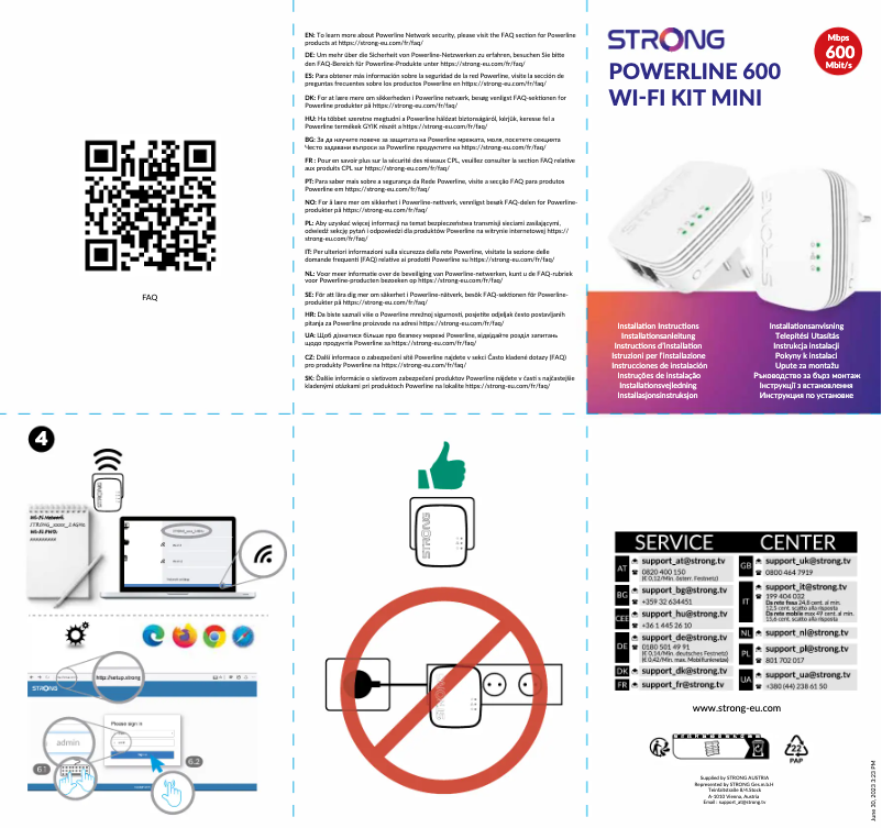 Image de la première page du manuel de l'appareil Powerline 600 Duo Wi-Fi Mini