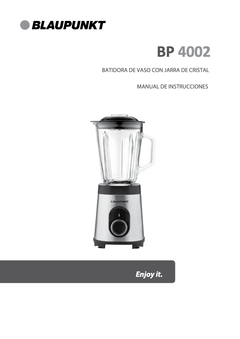 Image de la première page du manuel de l'appareil BP4002