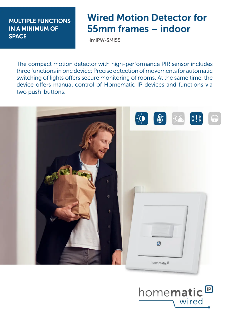 Image de la première page du manuel de l'appareil HMIPW-SMI55