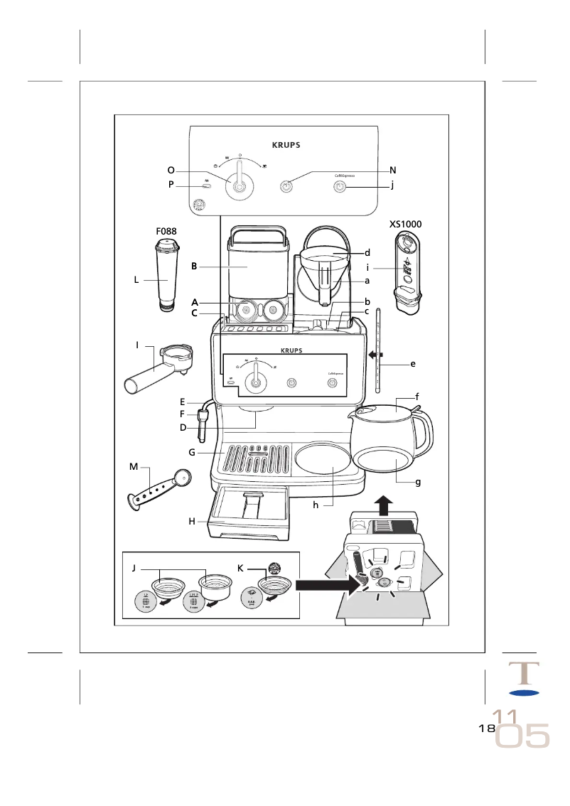 Page n°1 - Manuel utilisateur Krups XP2070